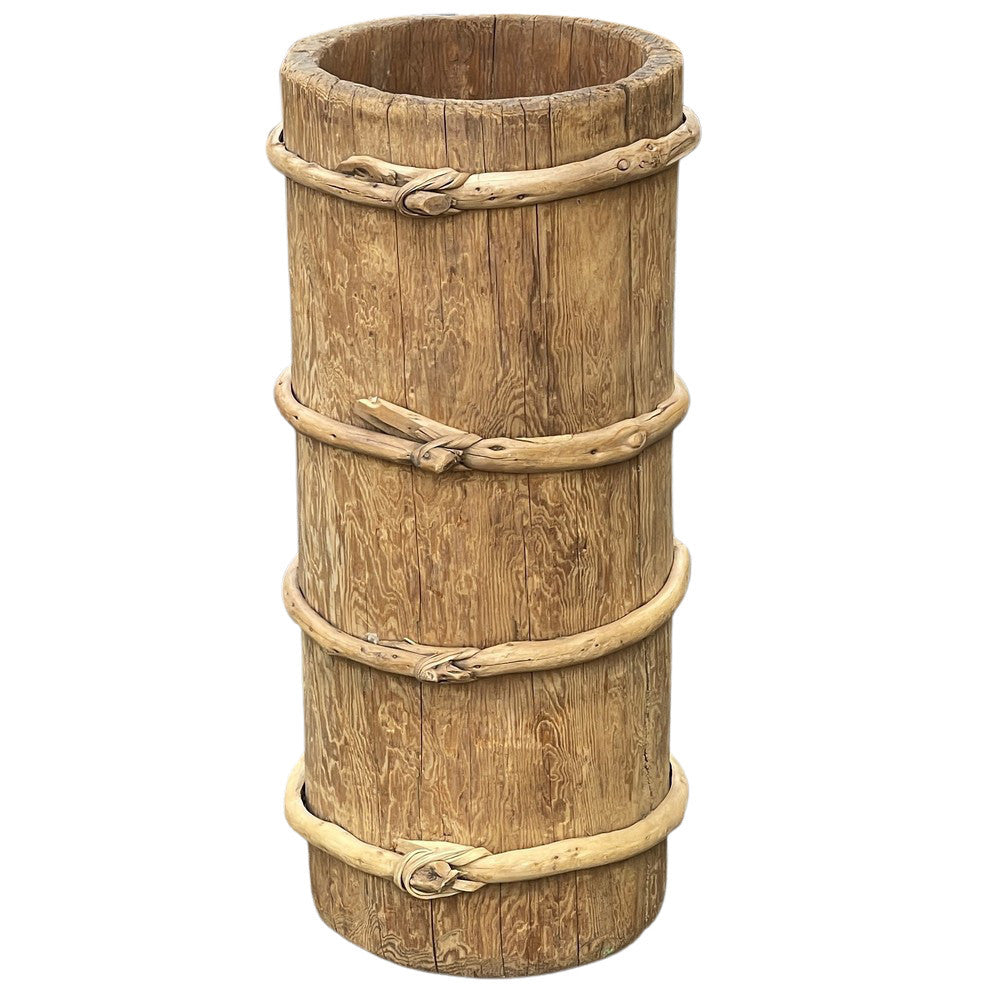 Vintage Wooden Planter - Berbere Imports