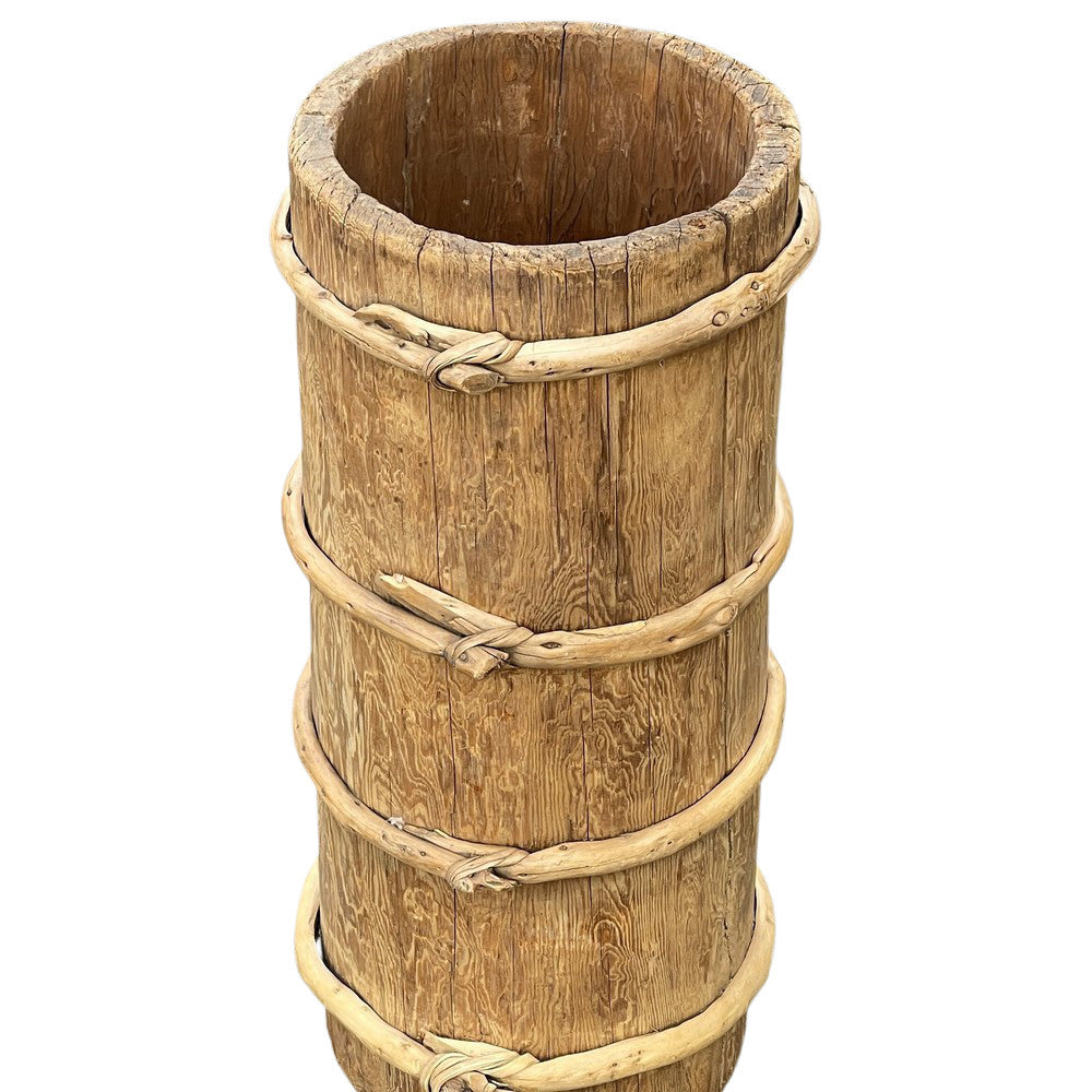 Vintage Wooden Planter - Berbere Imports