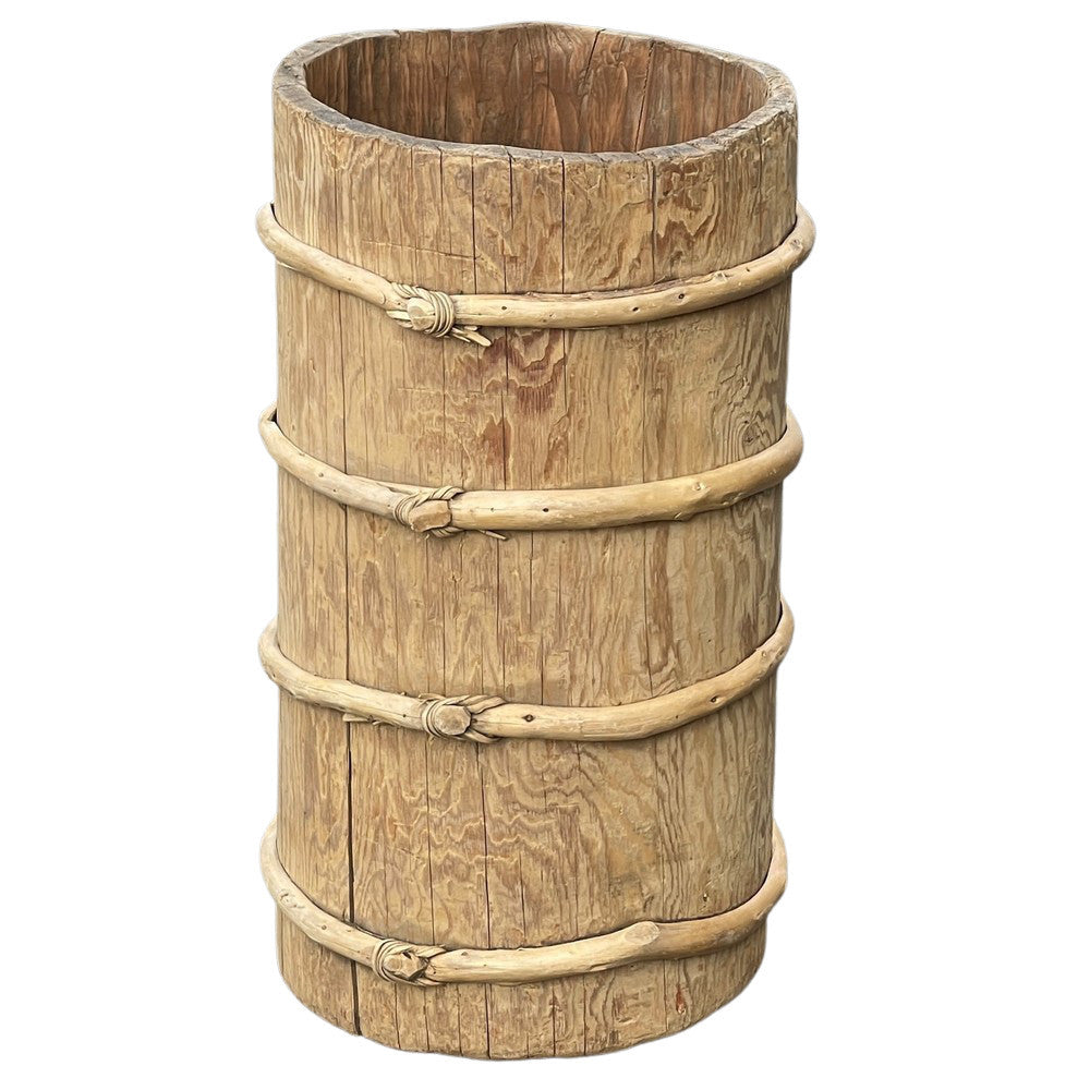 Vintage Wooden Planter - Berbere Imports