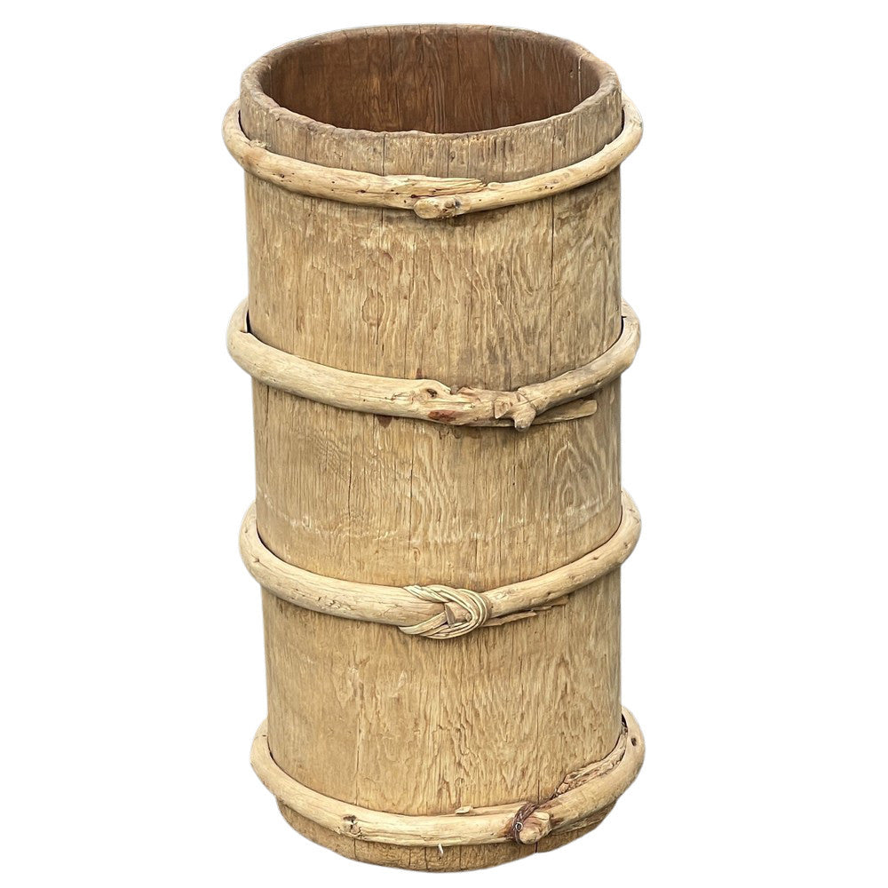 Vintage Wooden Planter - Berbere Imports