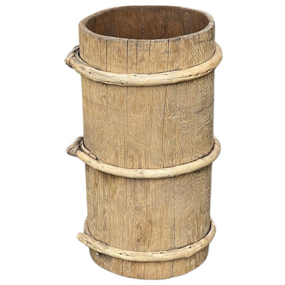 Vintage Wooden Planter - Berbere Imports