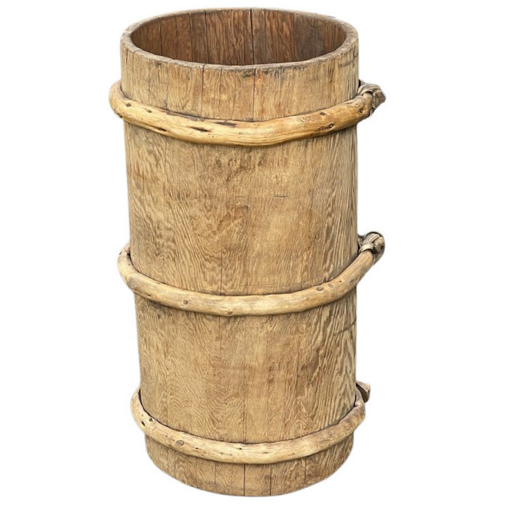 Vintage Wooden Planter - Berbere Imports