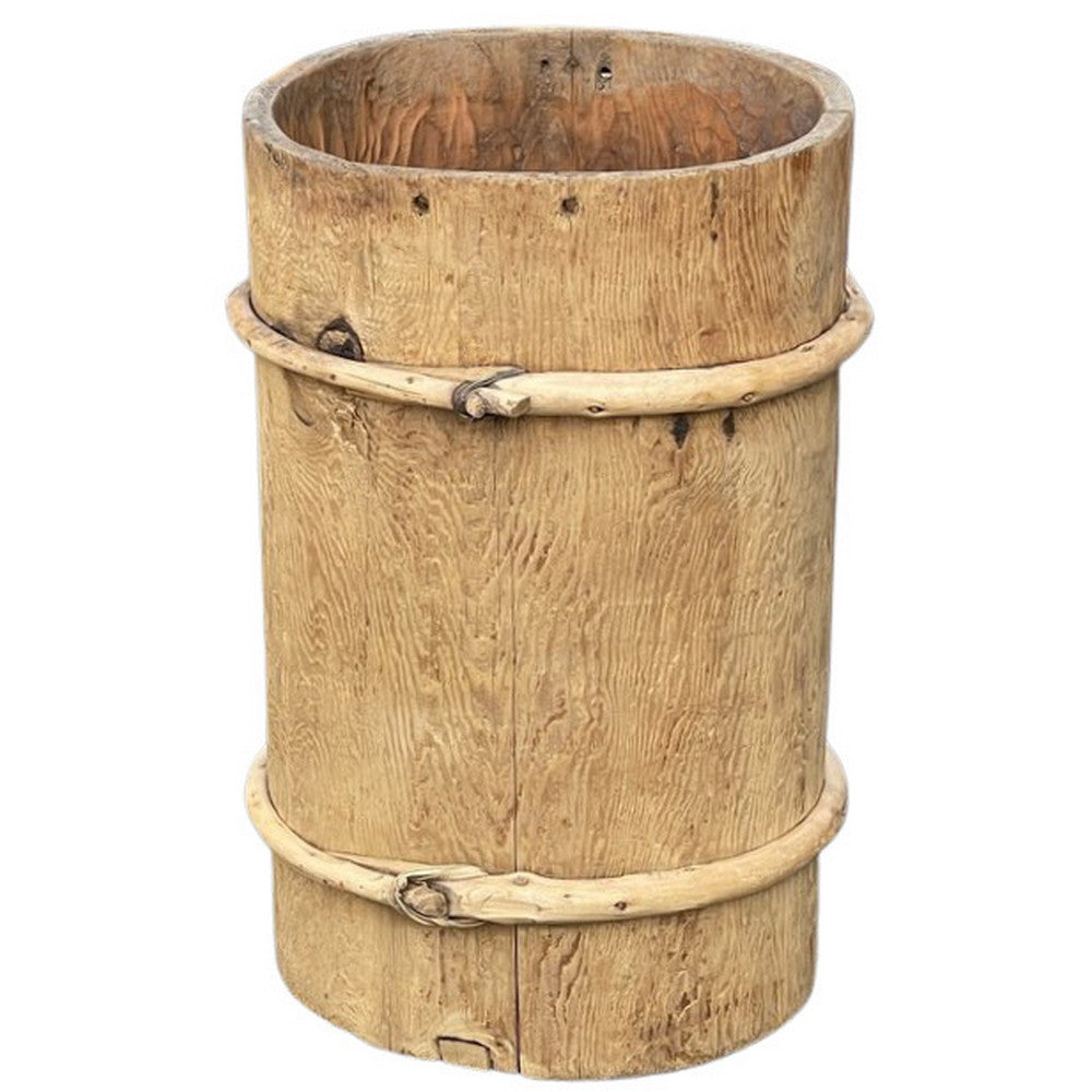 Vintage Wooden Planter - Berbere Imports