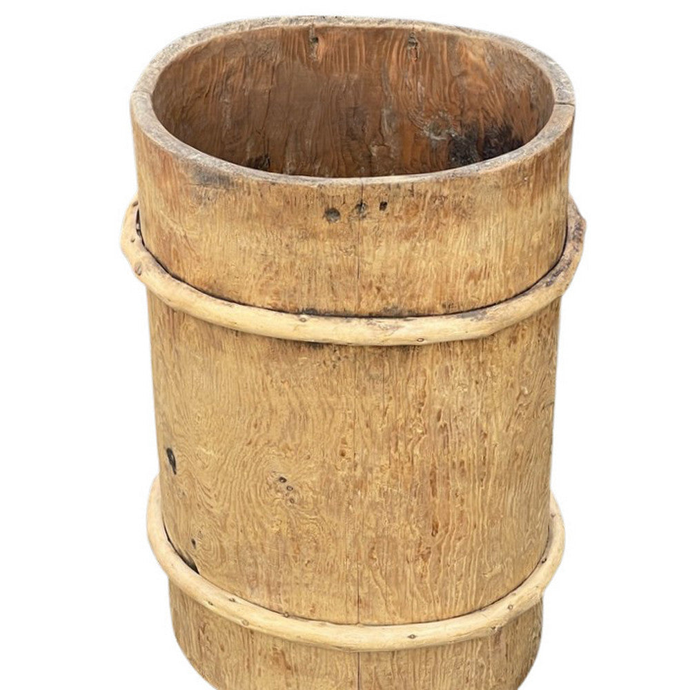 Vintage Wooden Planter - Berbere Imports