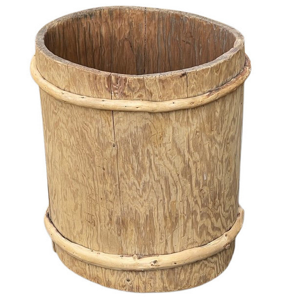 Vintage Wooden Planter - Berbere Imports