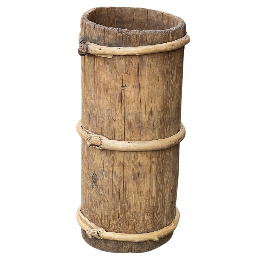 Vintage Wooden Planter - Berbere Imports