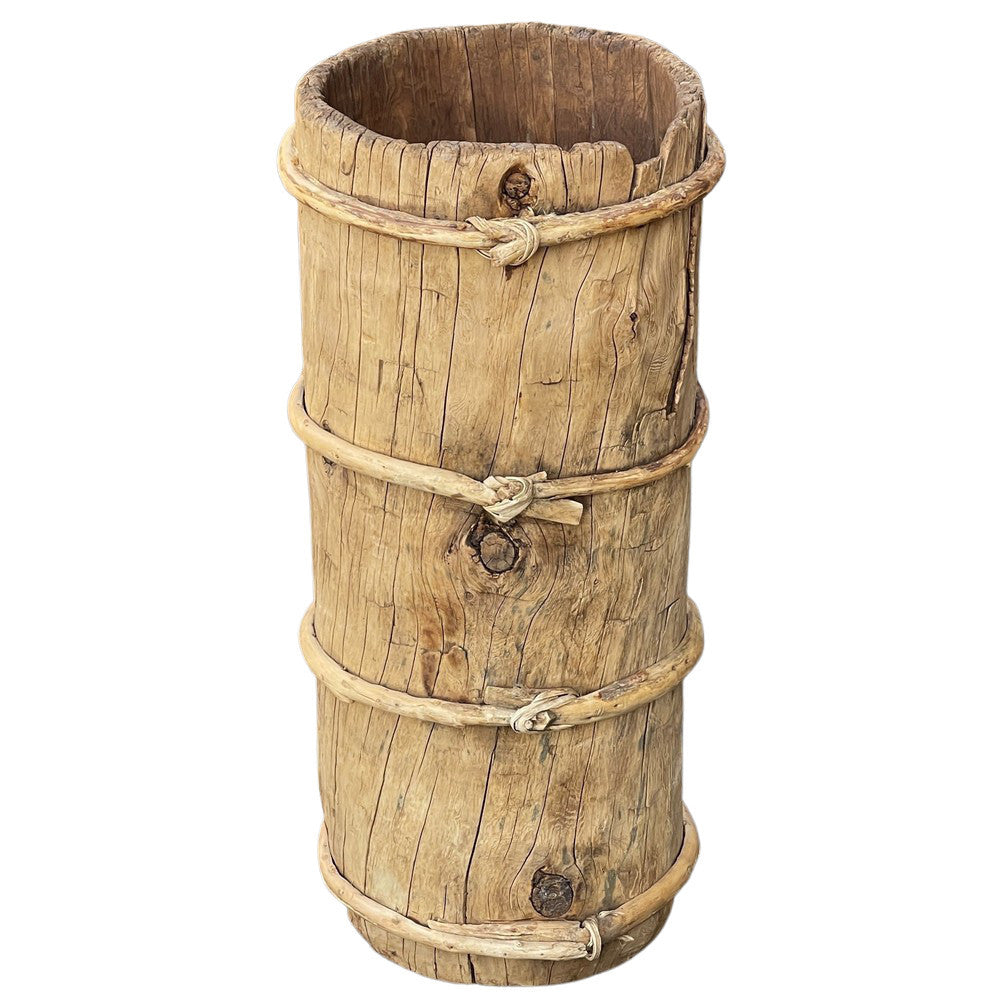 Vintage Wooden Planter - Berbere Imports