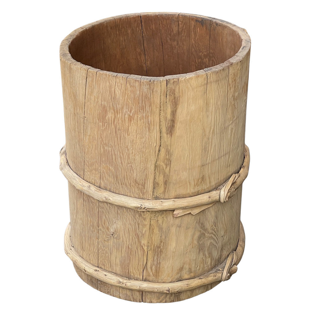 Vintage Wooden Planter - Berbere Imports