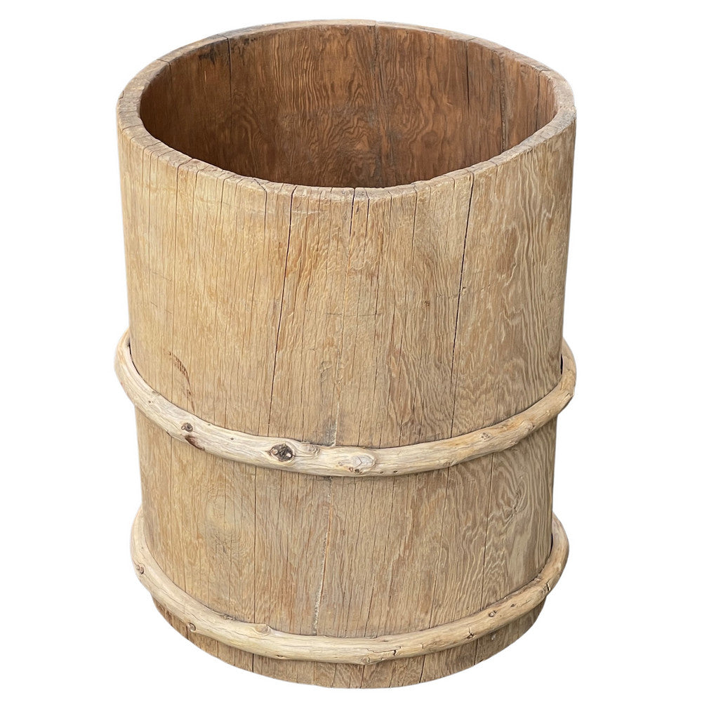 Vintage Wooden Planter - Berbere Imports