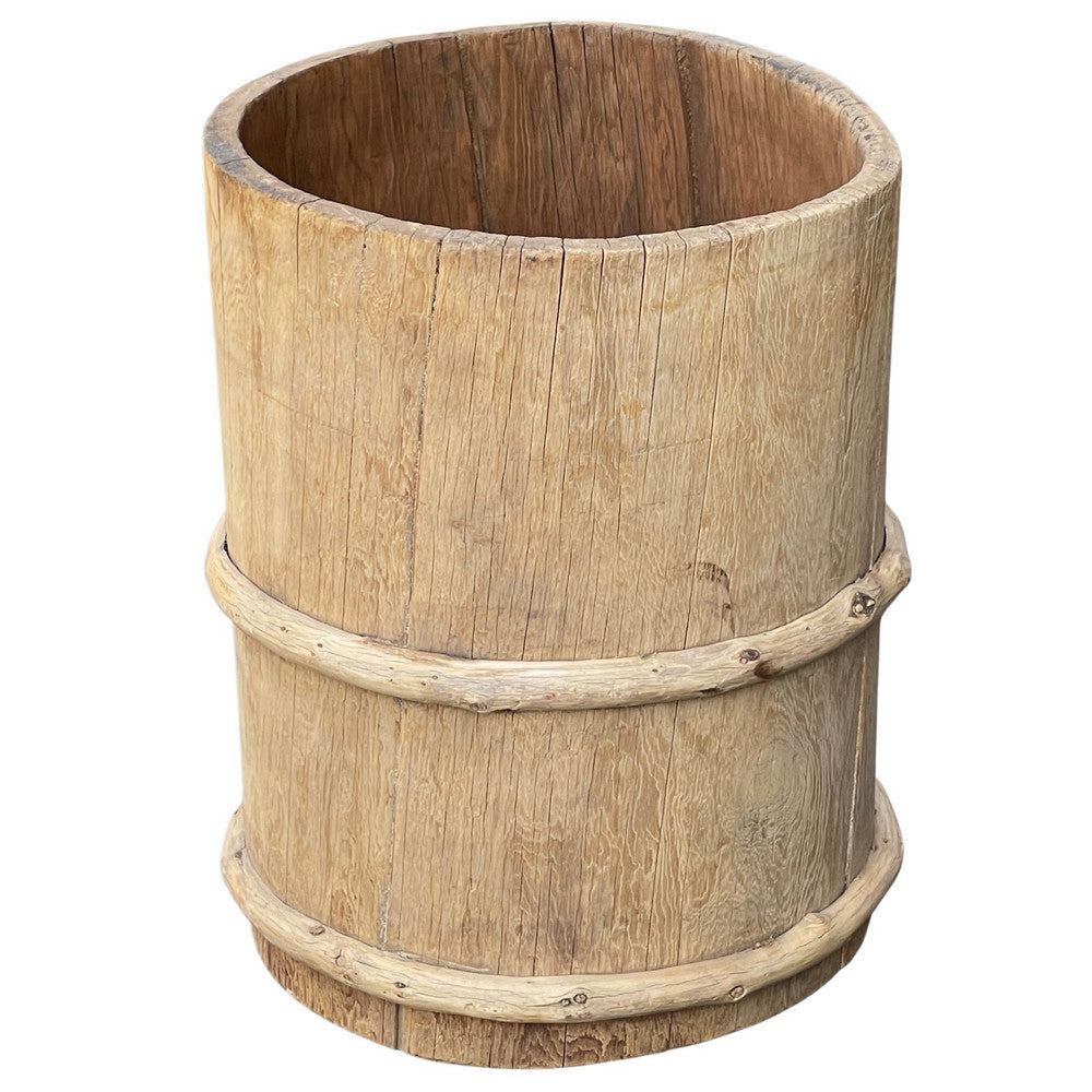 Vintage Wooden Planter - Berbere Imports