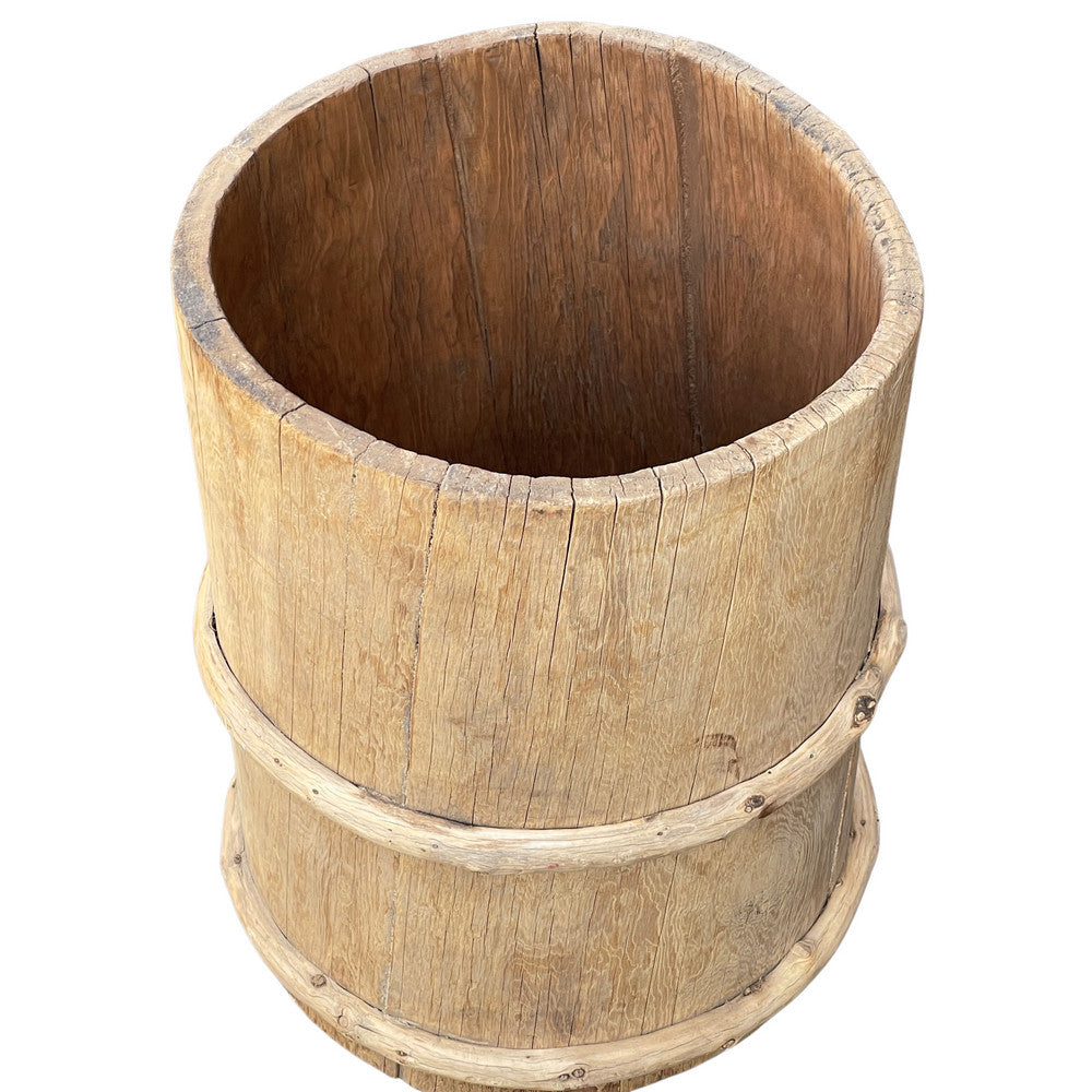 Vintage Wooden Planter - Berbere Imports