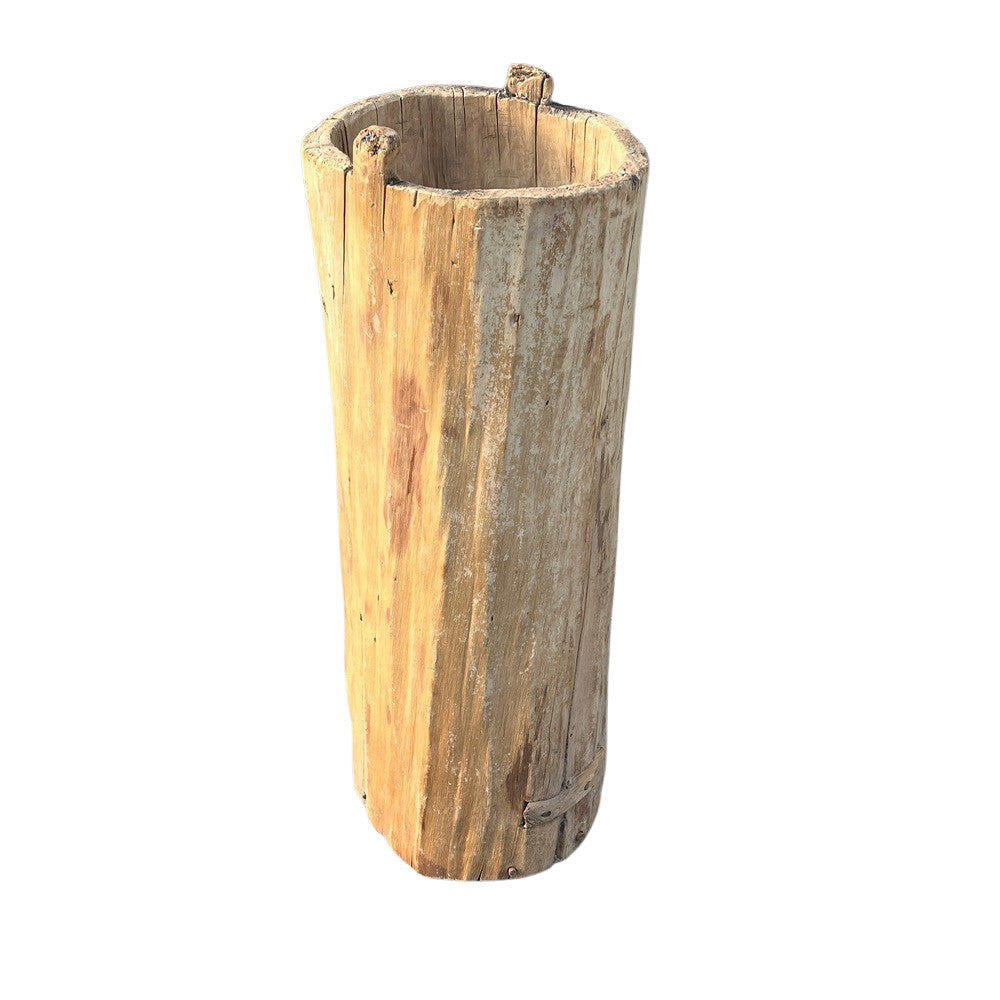 Vintage Wooden Bucket - Berbere Imports