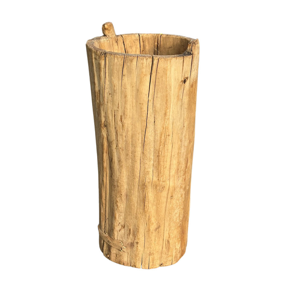 Vintage Wooden Bucket - Berbere Imports