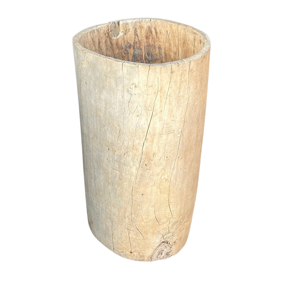 Vintage Wooden Bucket - Berbere Imports