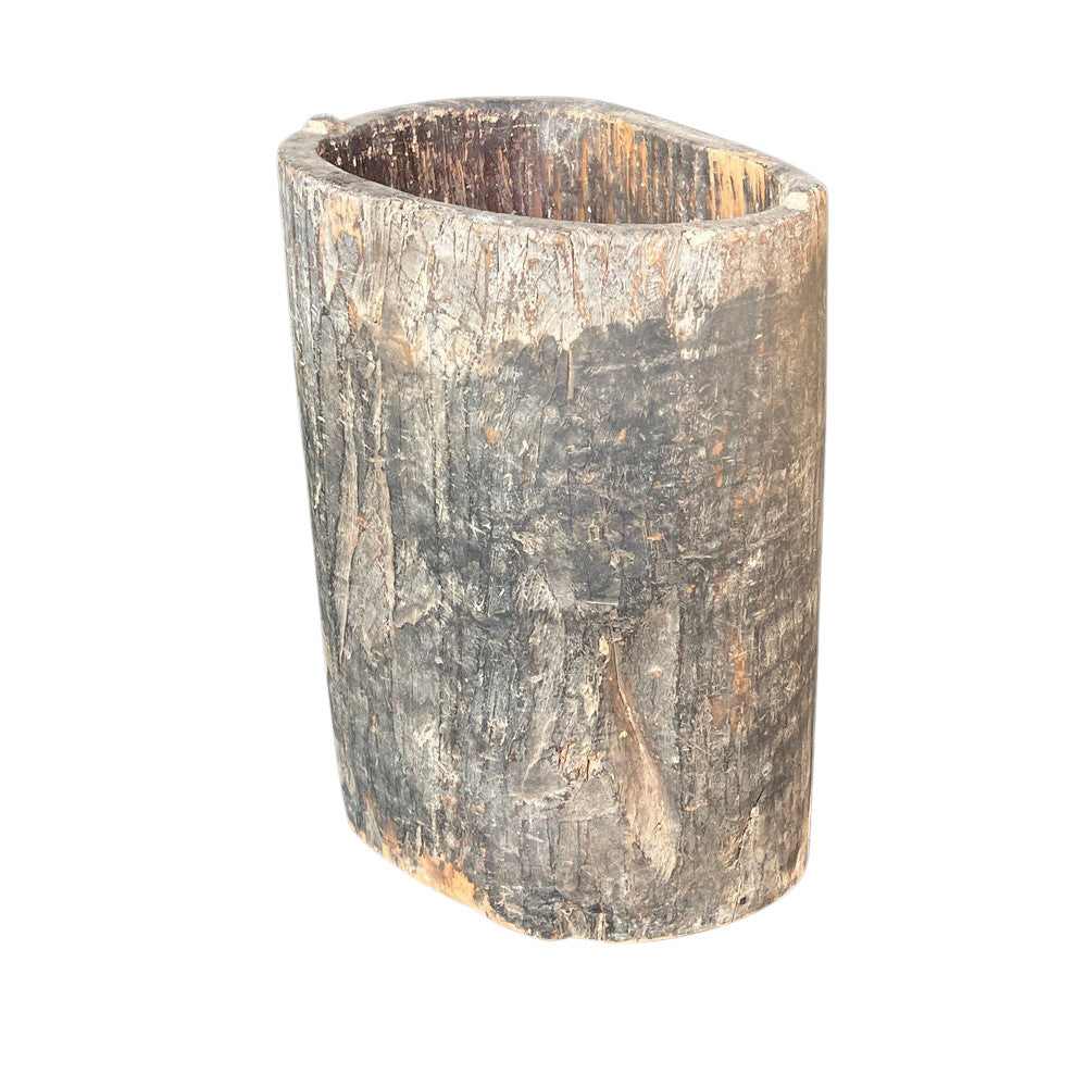 Vintage Wooden Bucket - Berbere Imports