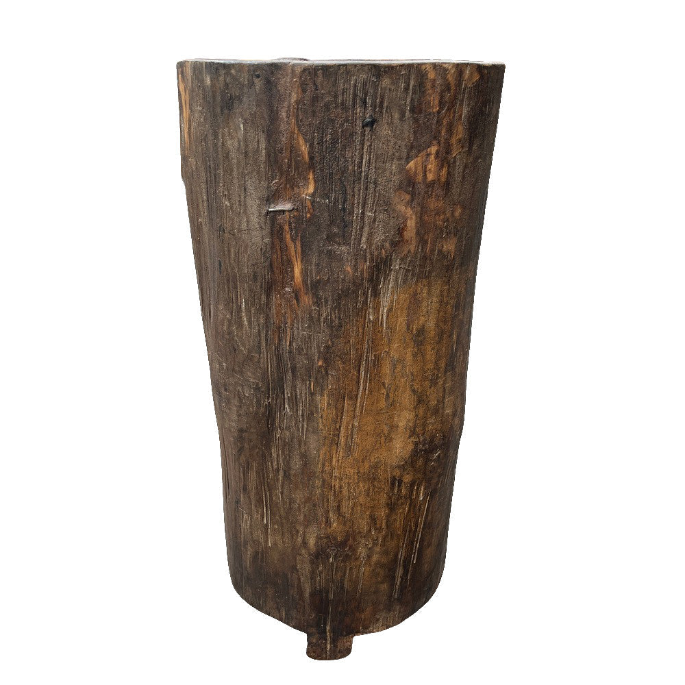 Antique Nagaland Wooden Planter - Berbere Imports