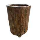 Antique Nagaland Wood Planter - Large - Berbere Imports