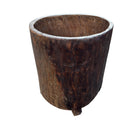 Antique Nagaland Wood Planter - Medium - Berbere Imports