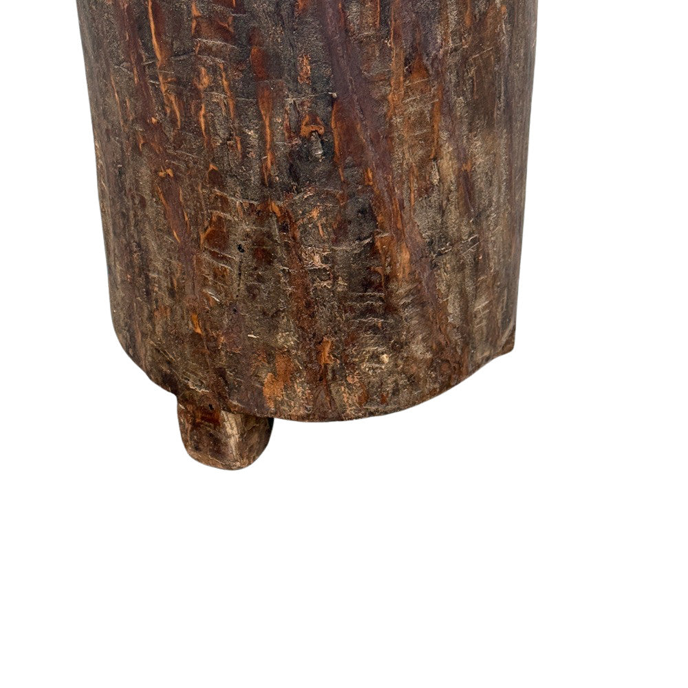 Antique Nagaland Wood Planter - Small - Berbere Imports