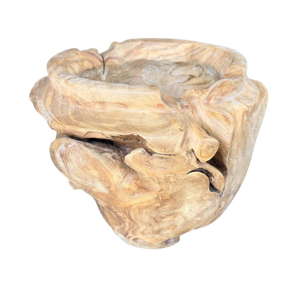 Indonesian Teal Root Planter - Berbere Imports