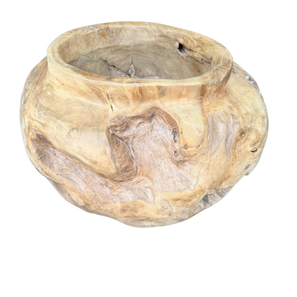 Indonesian Teal Root Planter - Berbere Imports