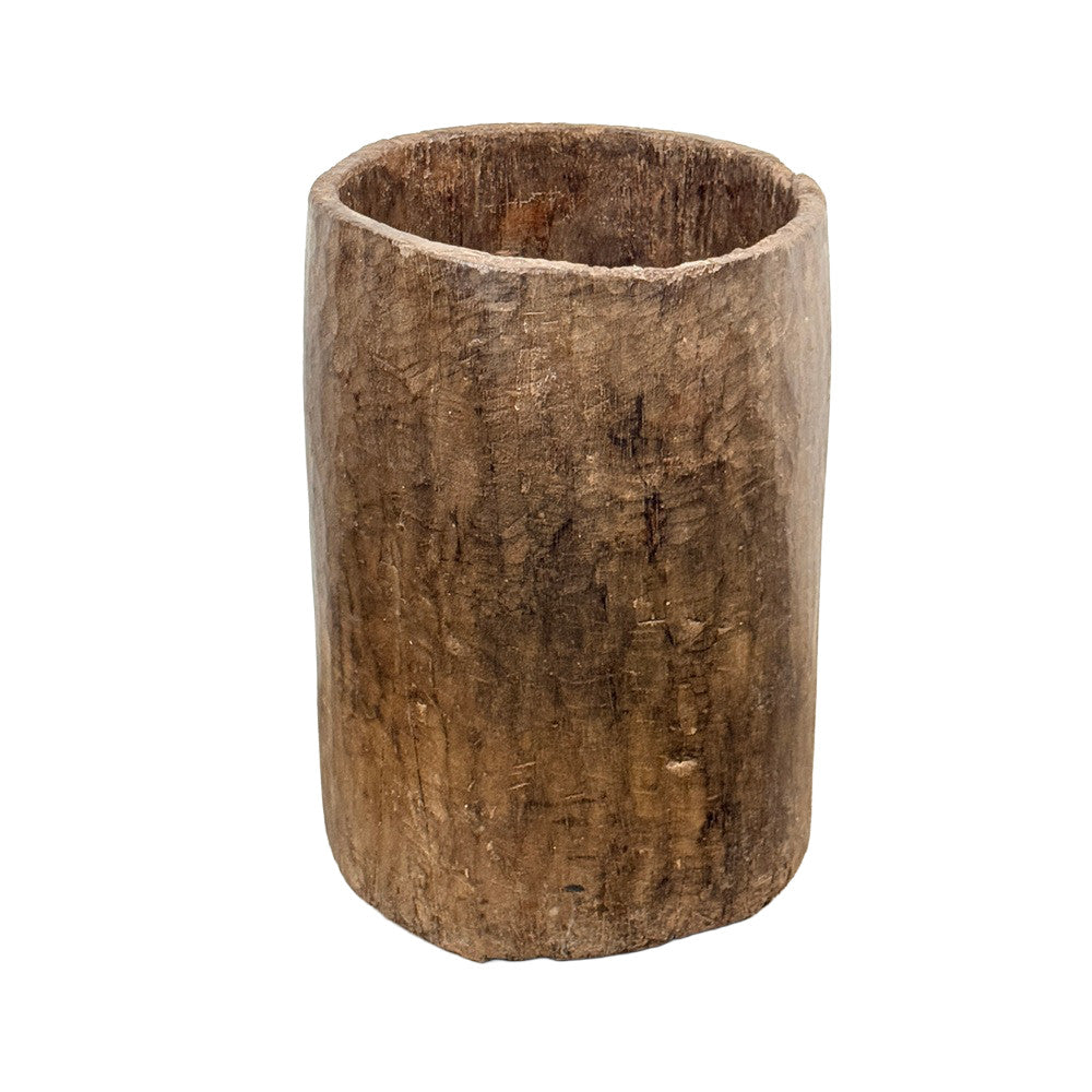 Antique Nagaland Wood Planter - Berbere Imports