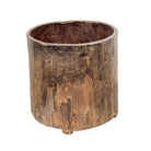 Antique Nagaland Wood Planter - Berbere Imports