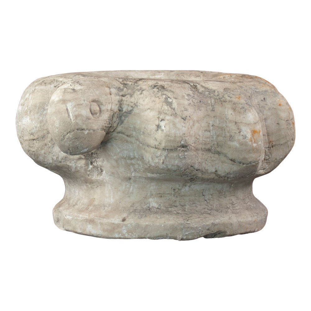 Vintage Turkish Stone Mortar - Berbere Imports