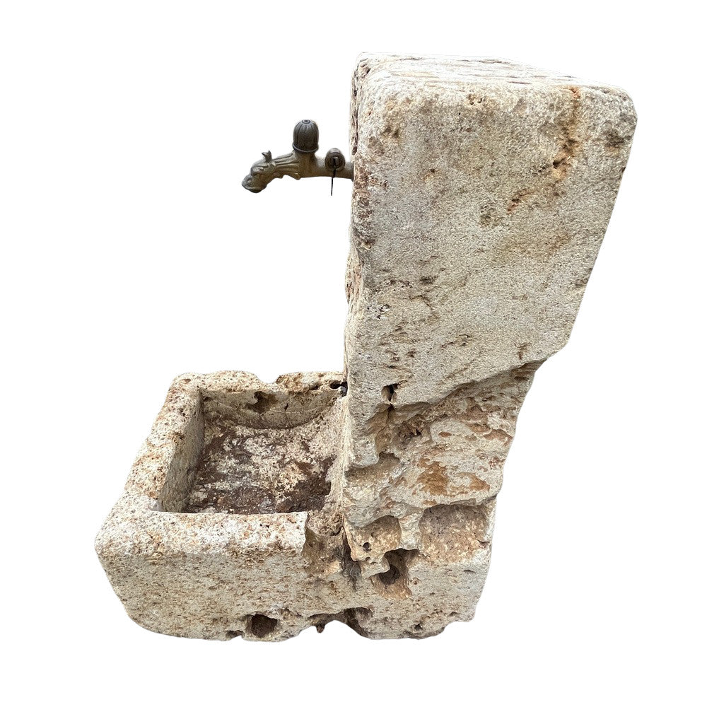 Vintage Spanish Stone Fountain - Berbere Imports