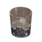 Vintage Moroccan Glass Votive Holder With Metal Design - Berbere Imports