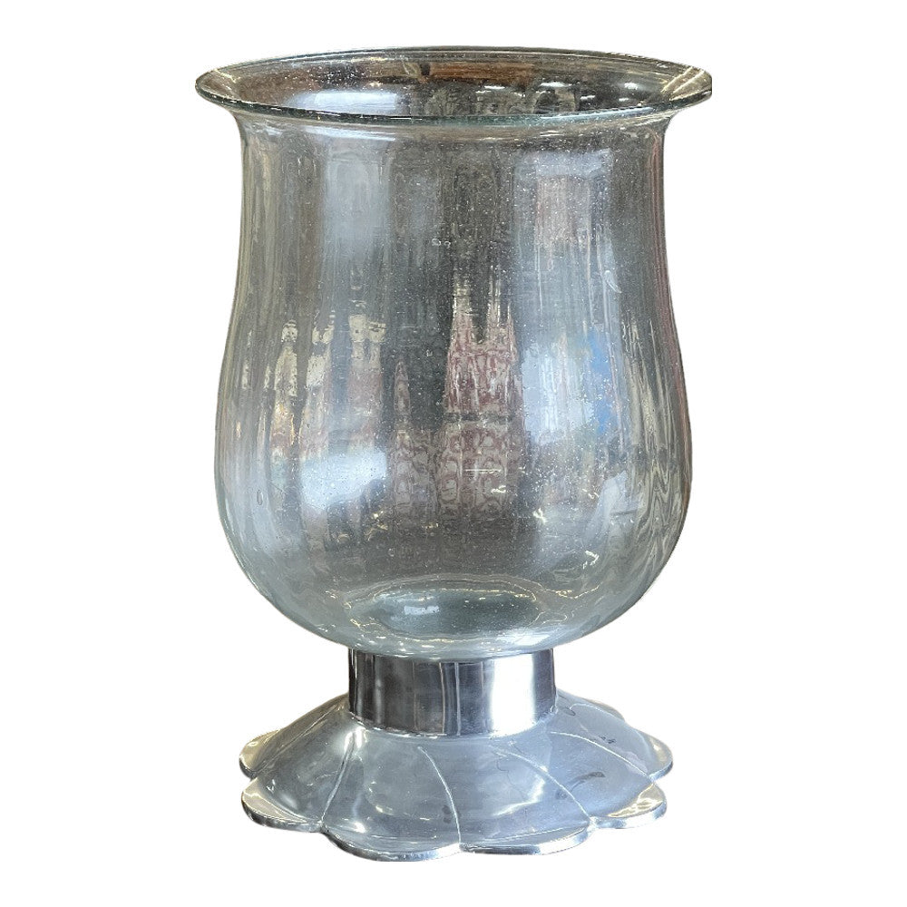 Vintage Indian Glass Hurricane - Berbere Imports