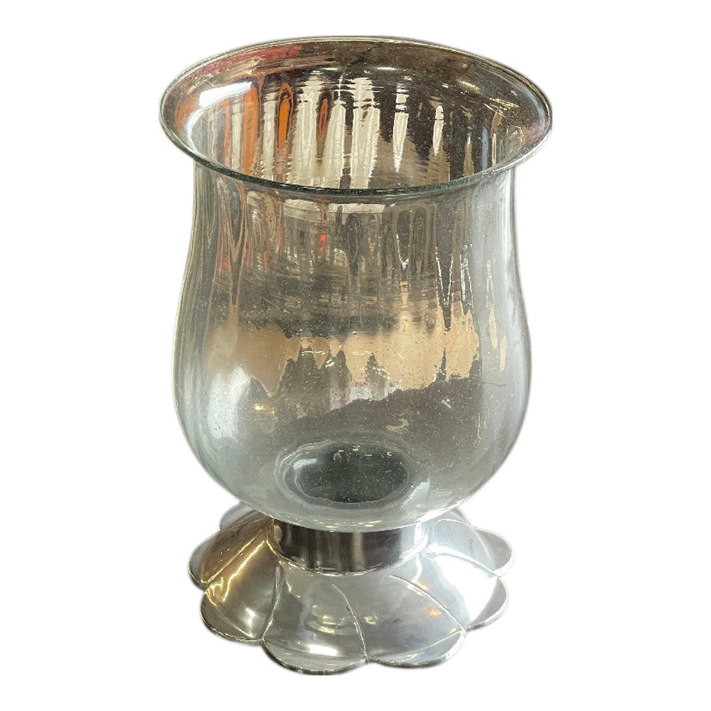 Vintage Indian Glass Hurricane - Berbere Imports