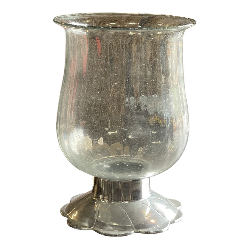 Vintage Indian Glass Hurricane - Berbere Imports