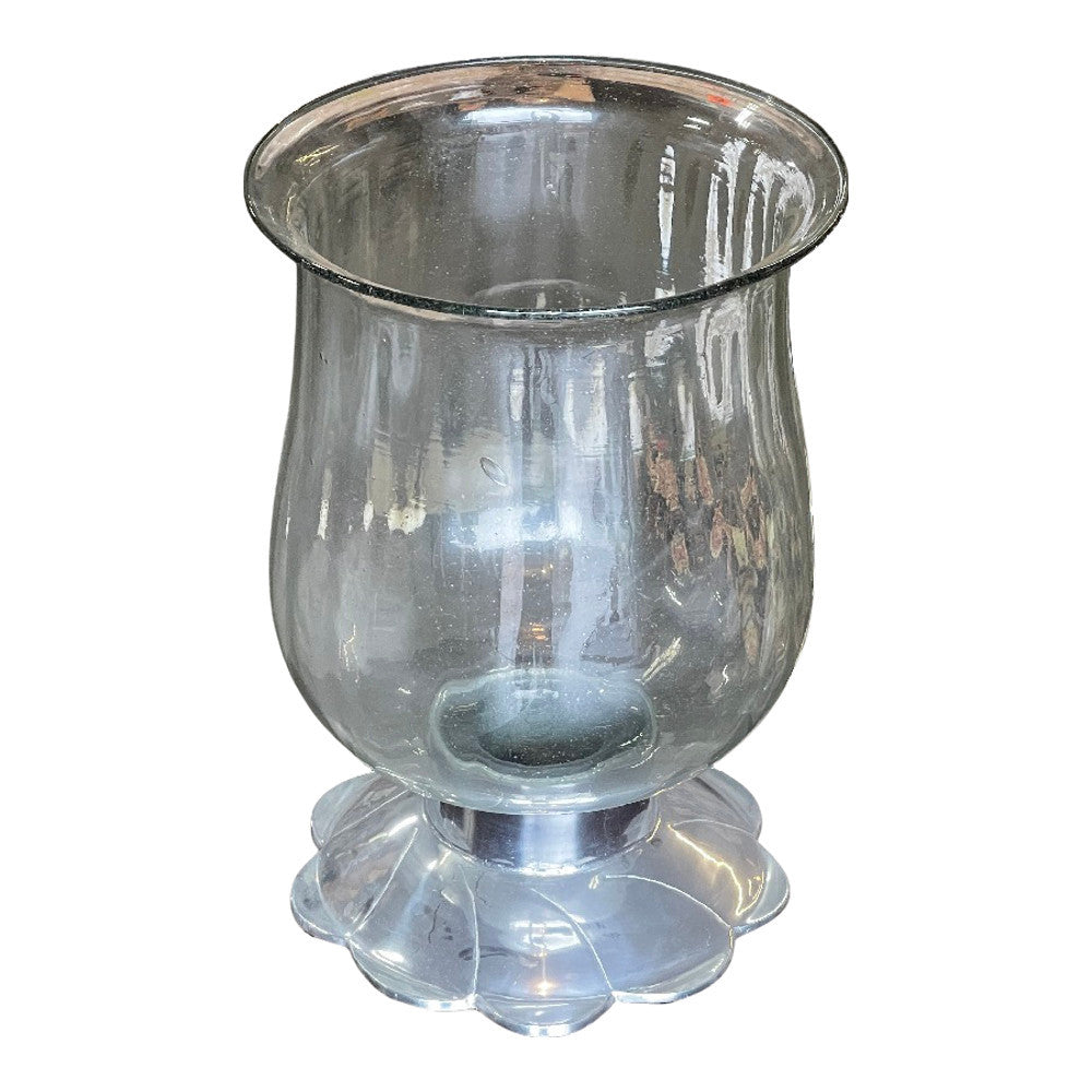 Vintage Indian Glass Hurricane - Berbere Imports