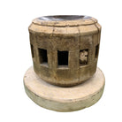 Vintage Wooden Gear Candle Holder - Berbere Imports