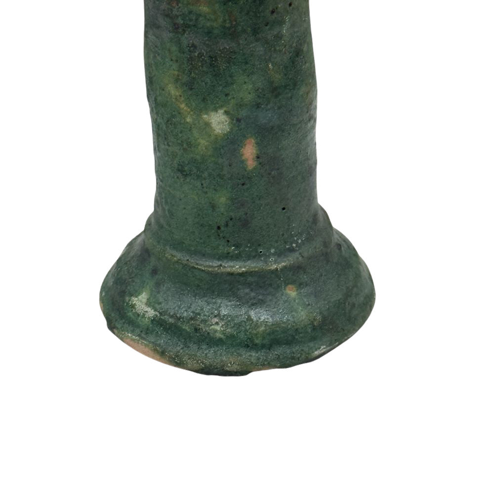 Moroccan Tamegroute Glazed Candlestick - Berbere Imports