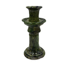 Moroccan Tamegroute Glazed Candlestick - Berbere Imports