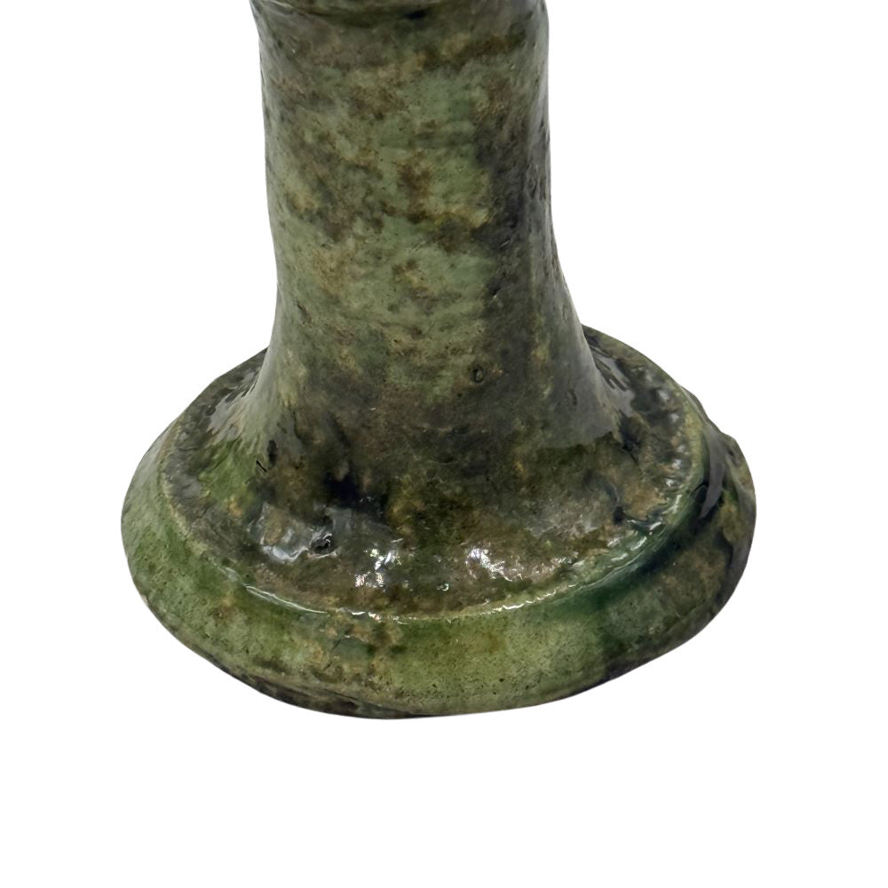 Moroccan Tamegroute Glazed Candlestick - Berbere Imports