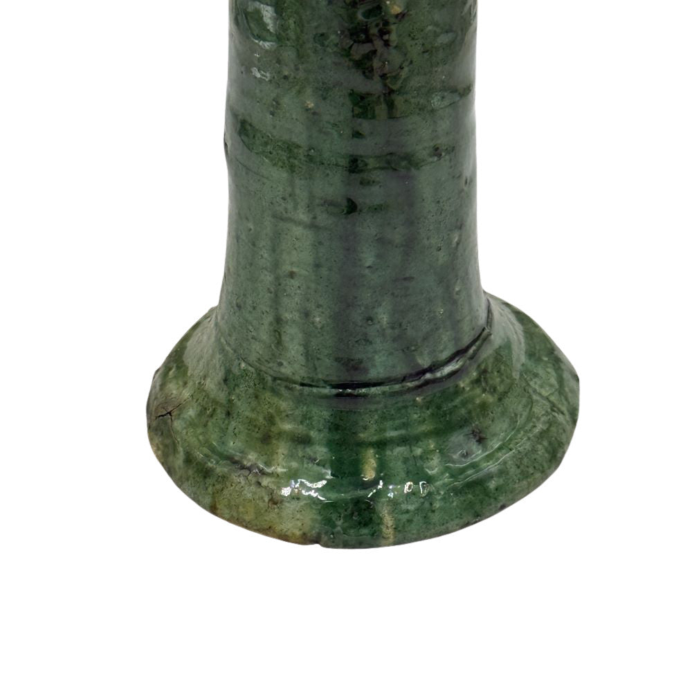 Moroccan Tamegroute Glazed Candlestick - Berbere Imports