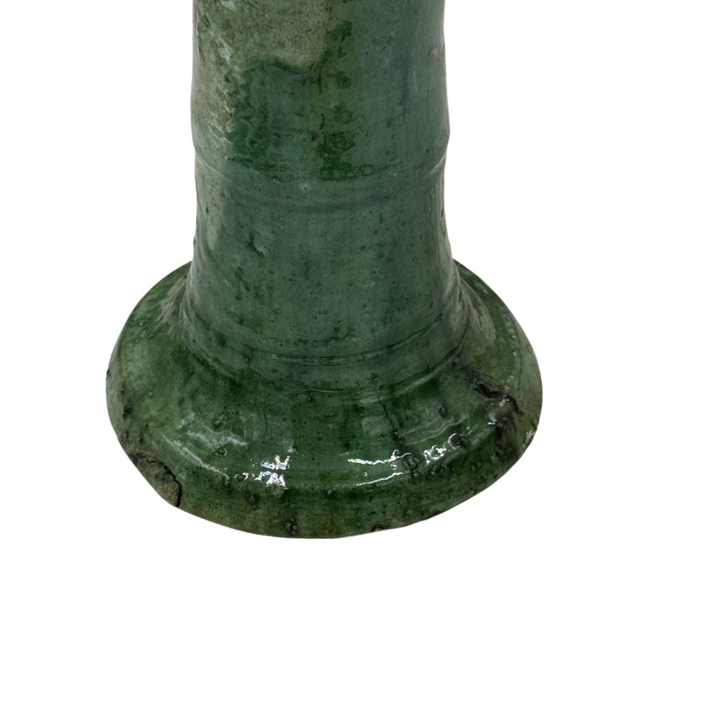 Moroccan Tamegroute Glazed Candlestick - Berbere Imports