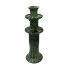 Moroccan Tamegroute Glazed Candlestick - Berbere Imports