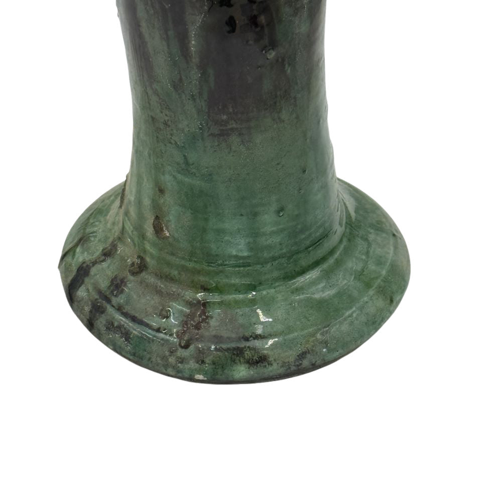 Moroccan Tamegroute Glazed Candlestick - Berbere Imports