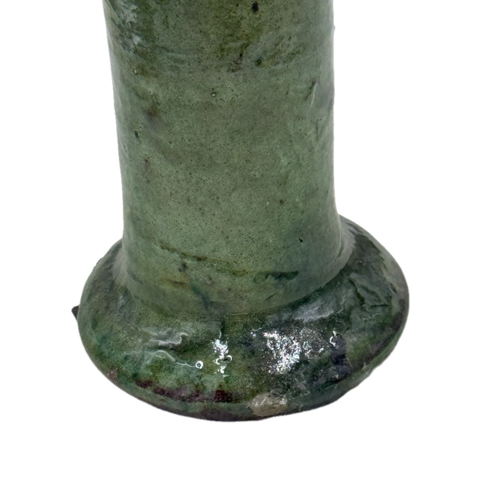 Moroccan Tamegroute Glazed Candlestick - Berbere Imports