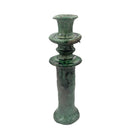 Moroccan Tamegroute Glazed Candlestick Holder - Berbere Imports