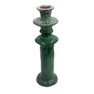 Moroccan Tamegroute Glazed Candlestick - Berbere Imports