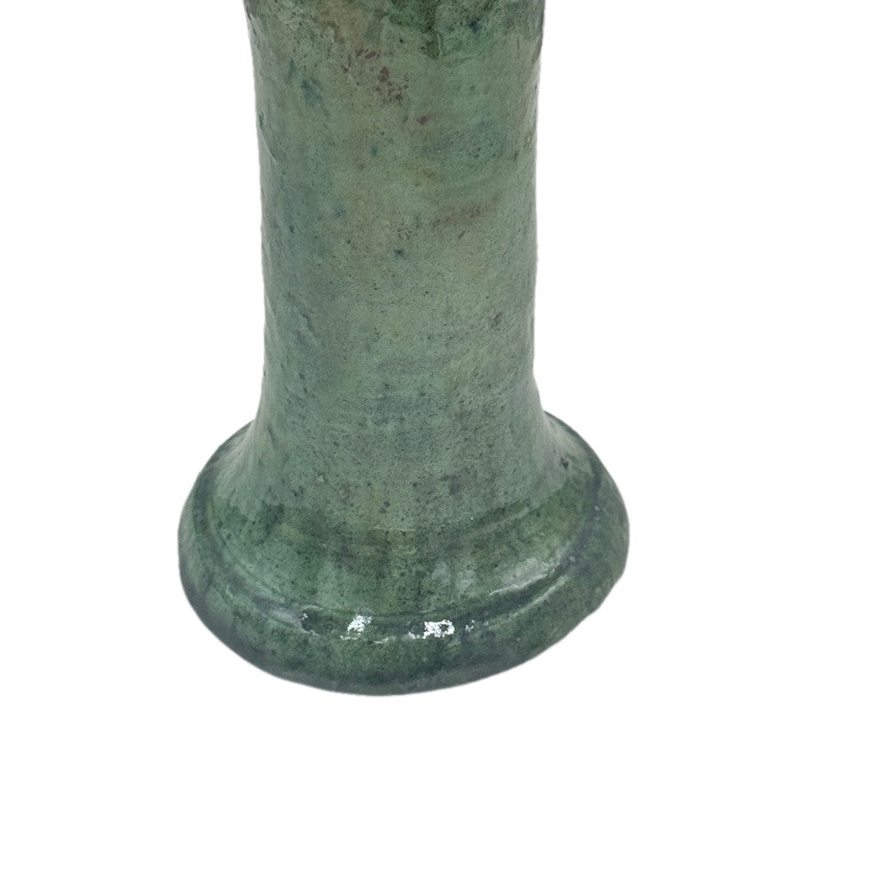 Moroccan Tamegroute Glazed Candlestick Holder - Berbere Imports