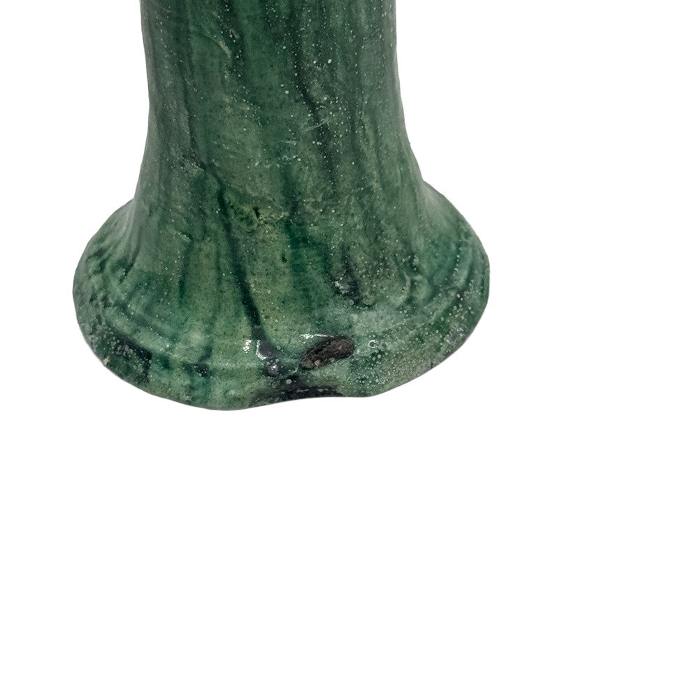 Moroccan Tamegroute Glazed Candlestick Holder - Berbere Imports