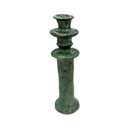 Moroccan Tamegroute Glazed Candlestick Holder - Berbere Imports