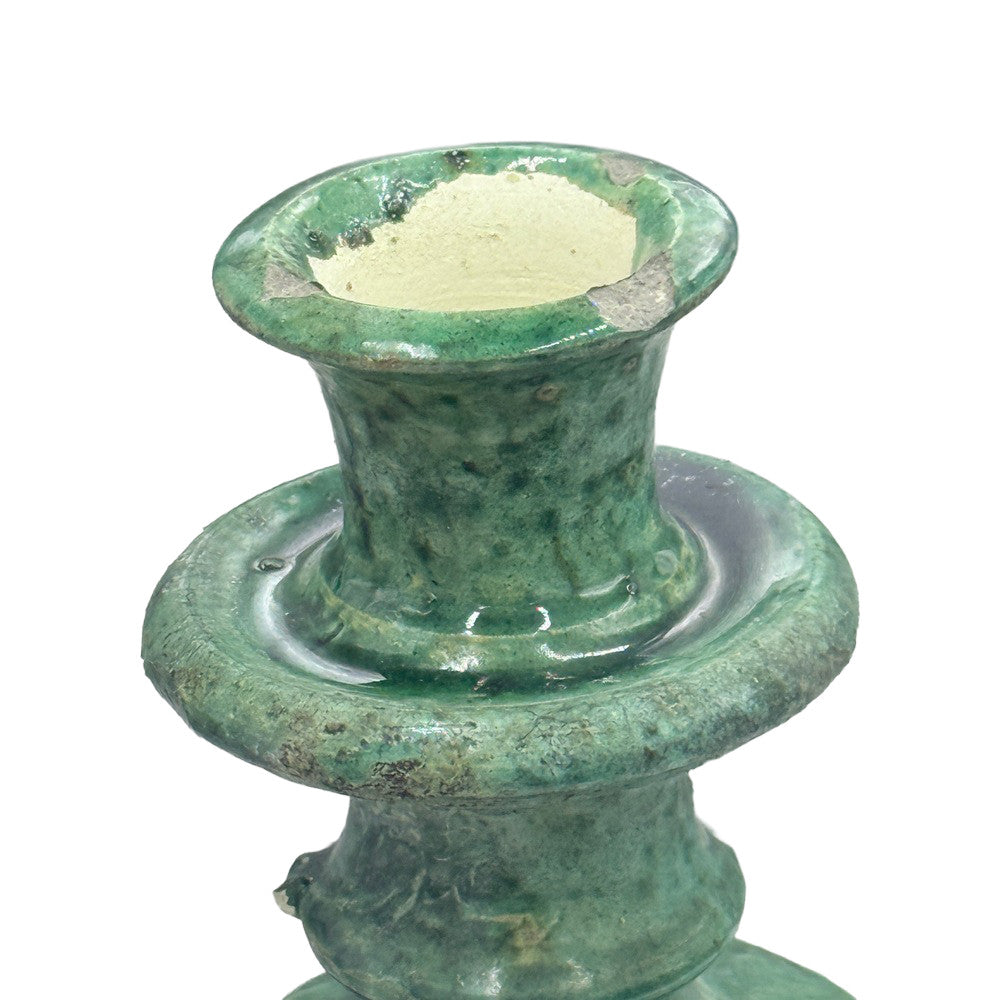 Moroccan Tamegroute Glazed Candlestick - Berbere Imports