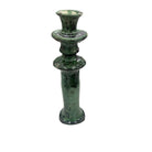 Moroccan Tamegroute Glazed Candlestick Holder - Berbere Imports